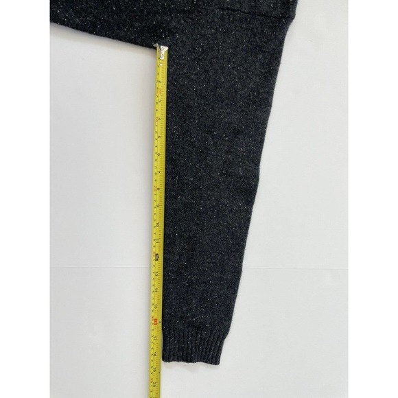 Valerie Stevens Argyle Sweater Women's Size Small Gray Wool Diamond Pullover - Picture 5 of 9